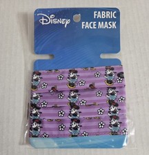 Disney Minnie Mouse Fabric Face Mask Reusable Cloth Accessory Purple New