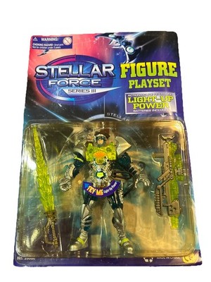 VINTAGE CHAP MEI STELLAR FORCE LIGHT UP ACTION FIGURE PLAYSET New Old Stock
