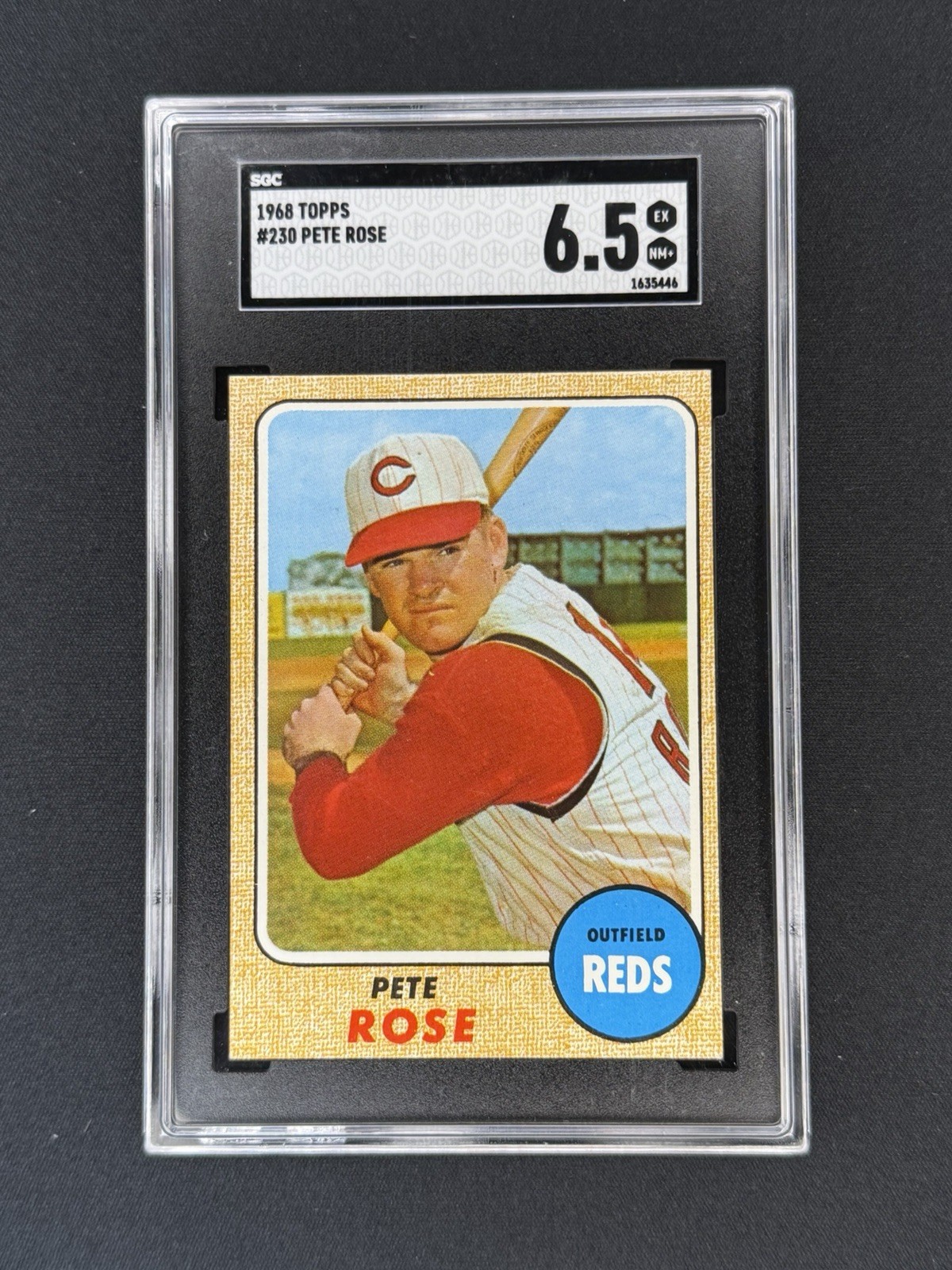 PETE ROSE 1968 Topps #230 Pete Rose SGC 6.5 Cincinnati Reds