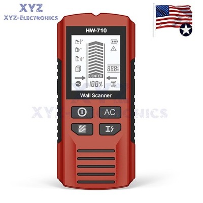 HW-710 Stud Finder Wall Scanner 6-in-1 Handheld Wall Detector Metal Detector USA
