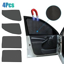 4X Magnetic Car Side Window Shade Front Rear Sun Cover Mesh Shield UV Protection
