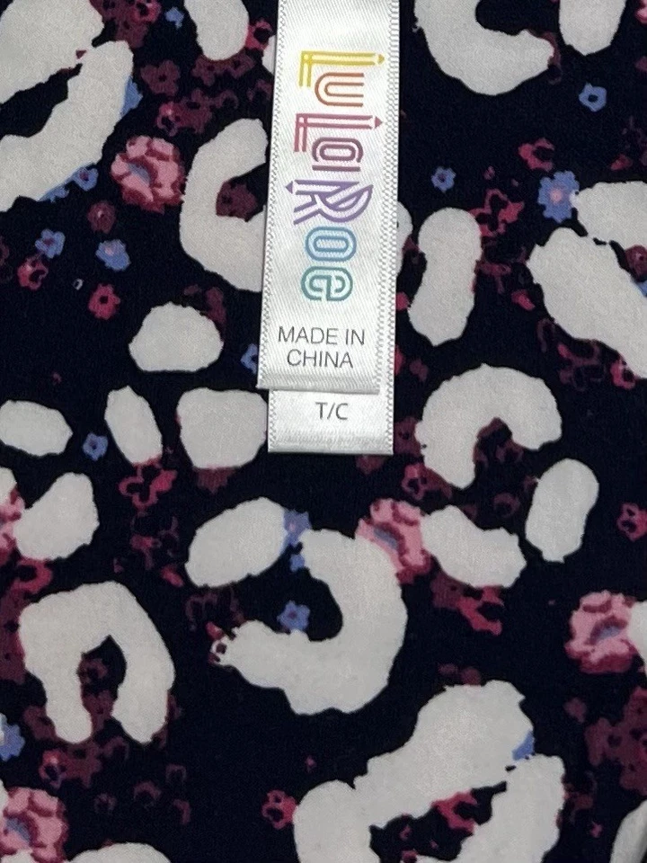 Leggings LuLaRoe TC Alta Curvilínea Animal ROXO ROSA LEOPARDO CHITA SEXY DIVERSÃO SELVAGEM - Imagem 4 de 4