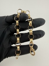 9CT Gold Belcher Bracelet 7.75" 10MM 17.11G approx