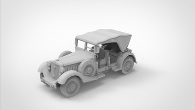 3D Printing 1/72 German 830 R military light off-road vehicle Unpainted
