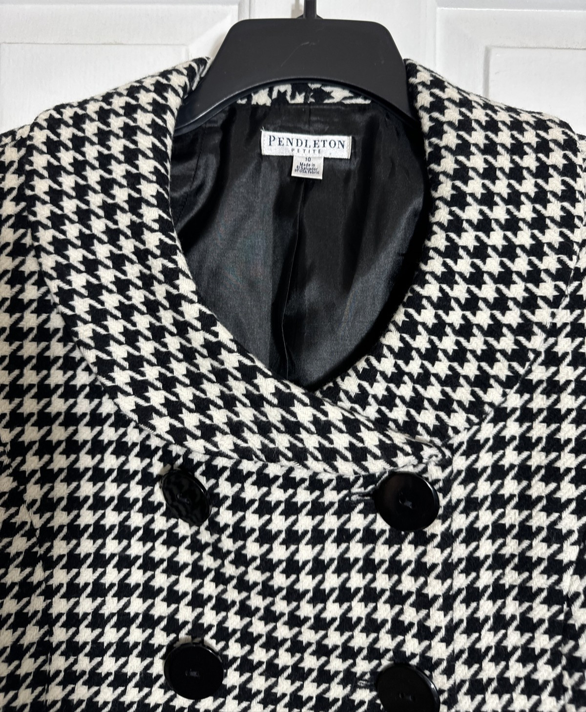 Pendleton Womens Houndstooth Double breasted Blaz… - image 6