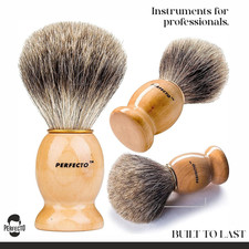 Synthetic Bristles Shaving Brush for Men   Wet Shave Brush for Safety  Strai...