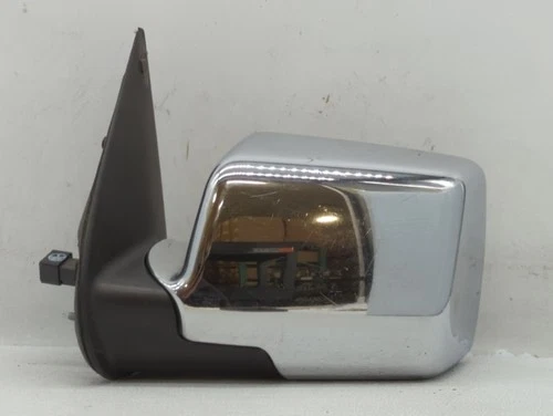 2006-2010 Ford Explorer Driver Left Side View Manual Door Mirror Chrome QM07Z