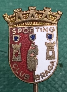 RARE Portugal SC Braga FC Football Club Enamel Pin Badge Calcio Distintivo