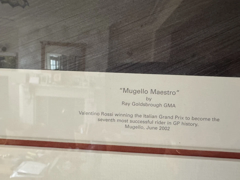 Mugello Maestro von Ray Goldsbrough GMA signiert von Valentino Rossi - Bild 2 von 4