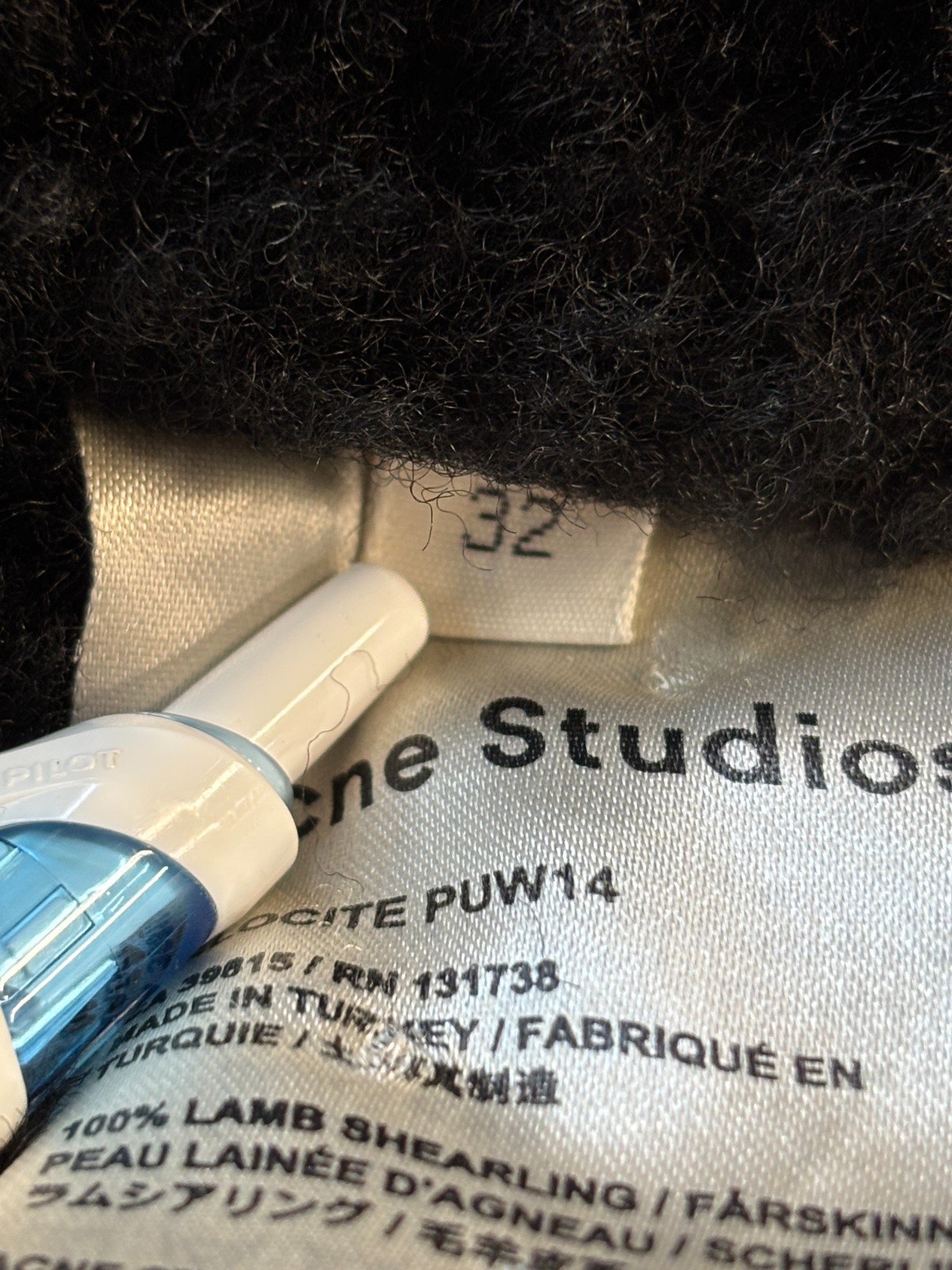 Acne Studios Leather Shearling Jacket Women's Size 32 (size 0 US) image 9