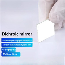 Dichroic Mirror 45 High Transmission 350 380nm Transmit UV Reflect Visible Light