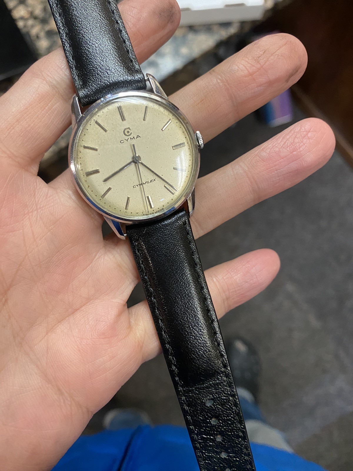 vintage men watch cyma (SERVICED) -  {tariff paid}