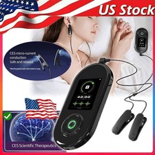 Advanced CES Sleep Aid Device, Vagus Nerve Stimulation Device With Ear Clips JQ
