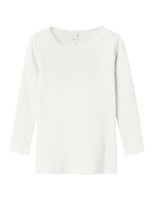 MäDchen Oberteil Name It Nmfkab Ls, Cloud Dancer, 104 Cm, Shirt, Bluse