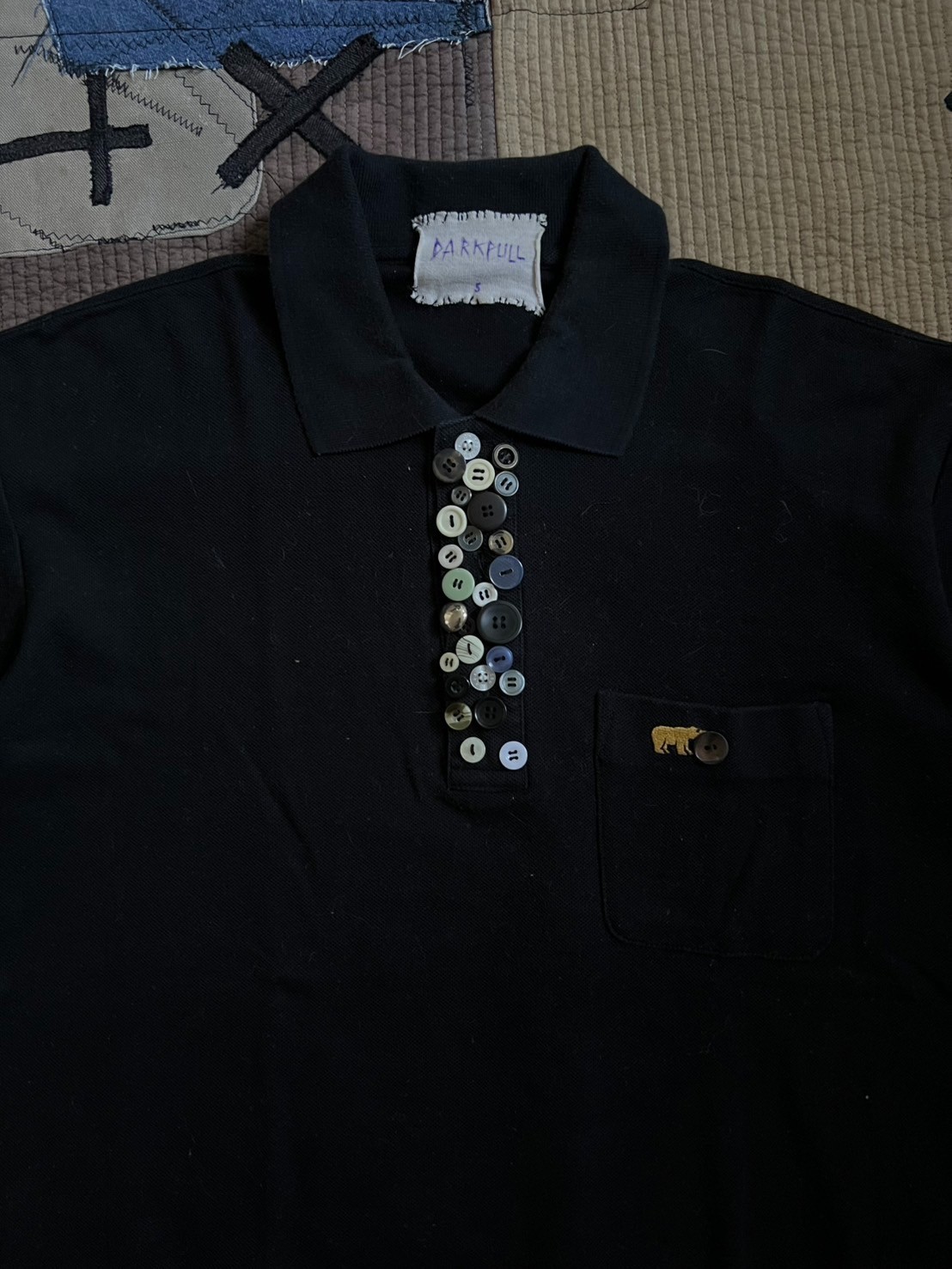 DARKPULL Many Buttons Polo tee - image 1
