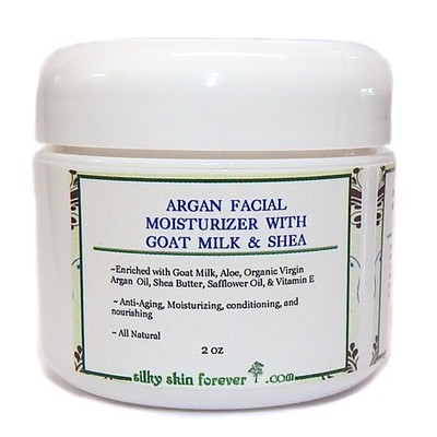 Argan Face Cream Moisturizer Goat Milk Shea Butter Lavender Anti Aging Wrinkle