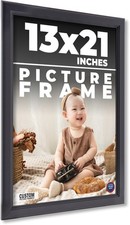 13x21 Frame Black Picture Frame Modern Photo Frame UV Acrylic, Acid Free Backer
