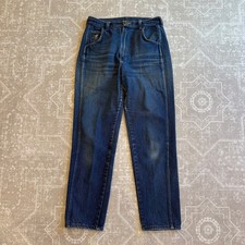 Wrangler Women's Vintage Denim Jeans Horse Logo Size 12 Medium Wash