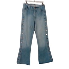Paris Blues Juniors Size 11 Flared Blue Jeans - Vintage
