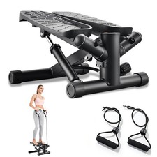 Twist Stepper for Exercise at Home, Mini Stair Stepper with Resistance Bands ...