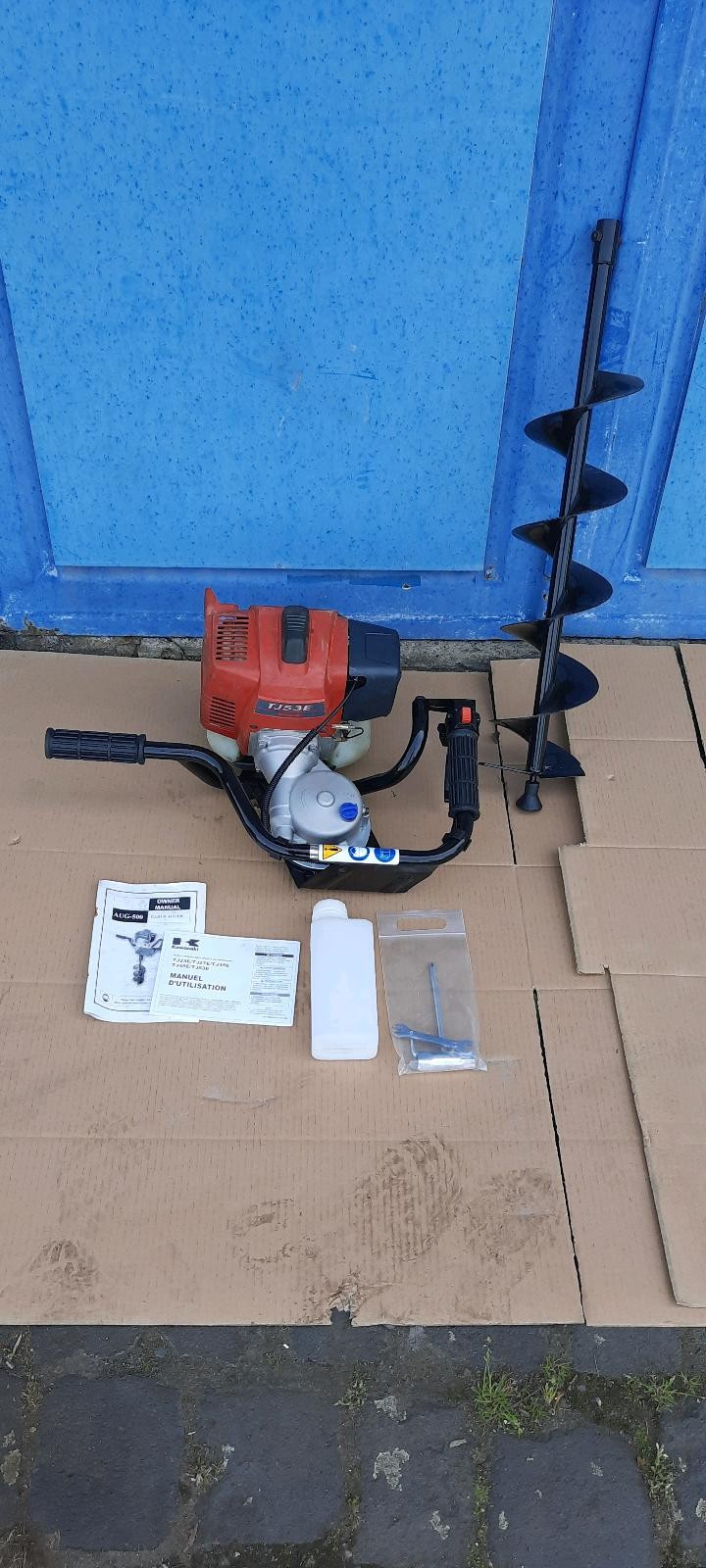 Erdbohrgerät Bohrgerät Erdbohrer Kawasaki TJ 53 E ( wie Stihl ) TOP