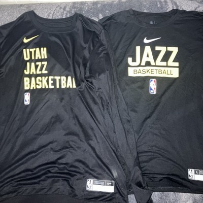Nike Engineered NBA Utah Jazz Dri Fit Longsleeve Warmup Shirt Lot 2x Mens Large