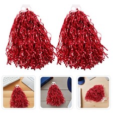 12 Pcs Cheering Props Cheerleading Hand Flower Cheerleader Pompoms