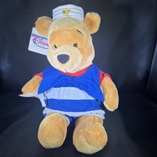 Disney Store 14" NAUTICAL POOH BEAR Stuffed PLUSH Sailor Winnie