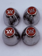 4- Western Chrome Custom Wheel Center Cap 992217a Antique Vintage Mag Wheel