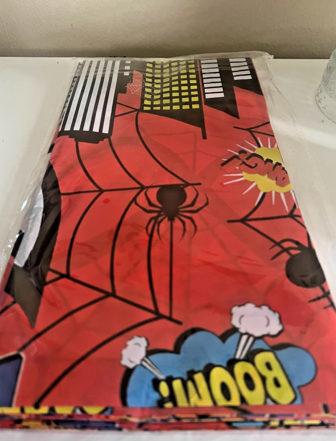 3-pack of Superhero Plastic Birthday Tablecloths 54 in. x 108 in.