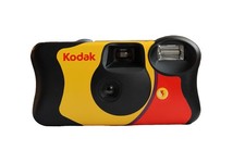 Kodak Fun Saver Disposable Camera with Flash &ndash; 27 Exposures, Multicolored