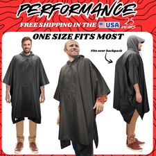 Hooded Jacket Rain Poncho Raincoat Water Proof Hood Oversized Cape Waterproof