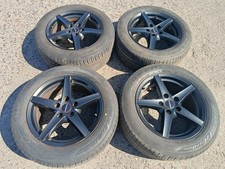 VW T5 T6 Multivan BUS Satz Räder Alufelgen Ronal R41 mattschwarz 8Jx17ET42 kompl