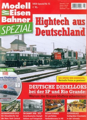 ModellEisenBahner MEB SPEZIAL Nr 15 Hightech aus Deutschland Deutsche Dieselloks