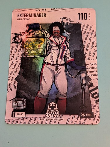 Bo Jackson Battle Arena HEADLINER Battlefoil EXTERMINABER -MALIK NABERS Steel