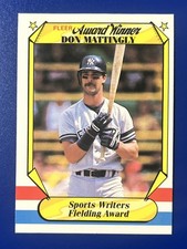 1987 Fleer Award Winners Baseball Don Mattingly New York Yankees #24