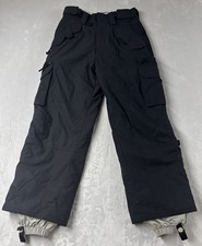 Turbine E408 Cargo Snowboard Pants-Vents-Dark Navy- Boys Small Adjustable Waste