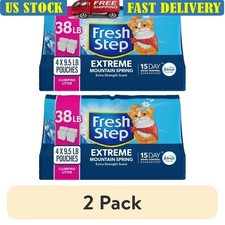 Extreme Clumping Cat Litter W/ Febreze Freshness 15 Days Odor Control 38lbs New