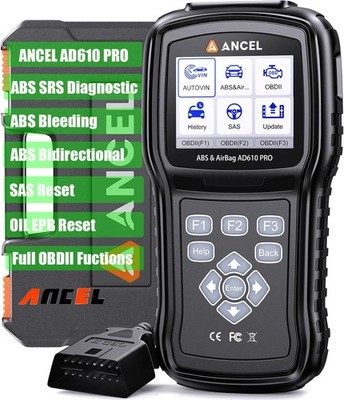 ANCEL AD610 PRO Bidirectional SRS ABS Bleeding EPB Oil OBD2 Diagnostic Scanner