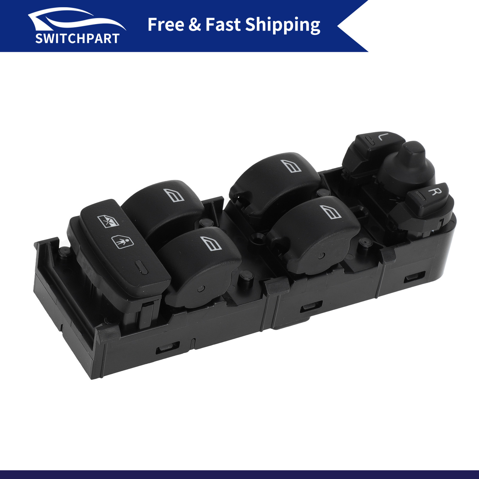 Volvo S80 V70 Front Left Power Window Switch - 1pc Replacement