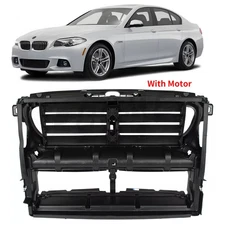 Front Grille Shutter Radiator Support Air Duct w/ Motor Fit BMW 528i 535i 535d
