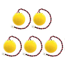 EEMB 5PACK 3.7V LIR2032 Rechargeable CMOS Battery with Wire Leads and MOLEX W...