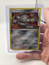 Heatran SM96 Sun & Moon Black Star Promo Stamped Holo Pokemon Card LP