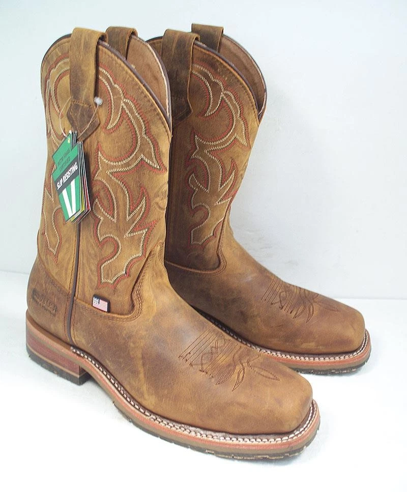 Double-H Boots Brown Western Boots for Men for Sale | Shop  display picture 3