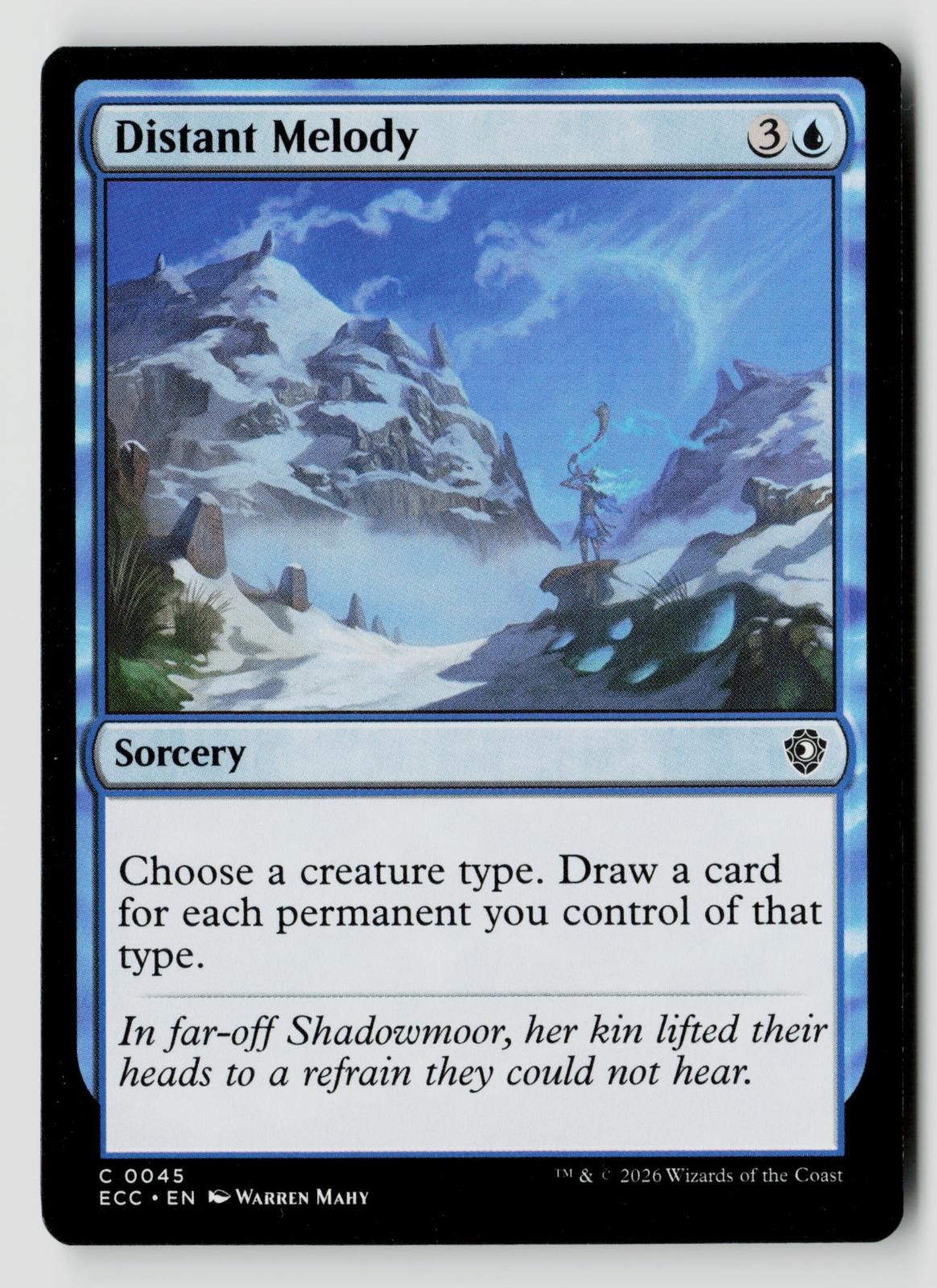Distant Melody 45 Common Commander: Lorwyn Eclipsed Magic: The Gathering NM