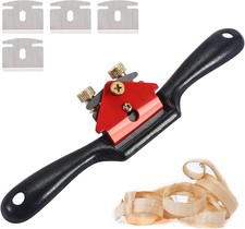 Adjustable SpokeShave 9 Inch 4 Blades Woodworking Hand Plane