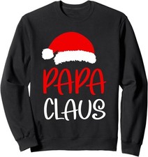 Christmas Papa Claus Matching Family Christmas Pullover Hoodie, SMALL