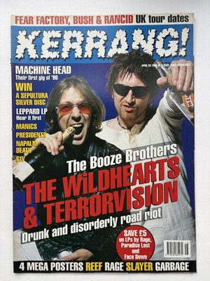Kerrang Magazine Issue Number 593 April 20th 1996 Wildhearts/Terrorvision Etc