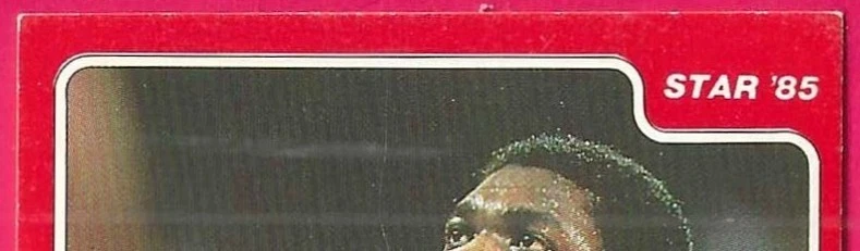 Tarjeta del primer equipo 1985 Star Akeem Olajuwon All Rookie #1 de 11 Houston Rockets Foto 3 de 4