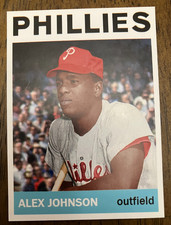 PHILADELPHIA PHILLIES: Alex Johnson Custom Modern 1964 Style Art Card